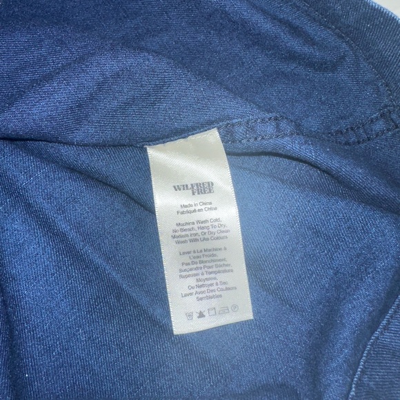 Wilfred Free Aritzia Dark Denim Vivienne Mini Ship Dress Size Small - Picture 7 of 8